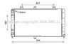 AVA QUALITY COOLING LA2022 Radiator, engine cooling